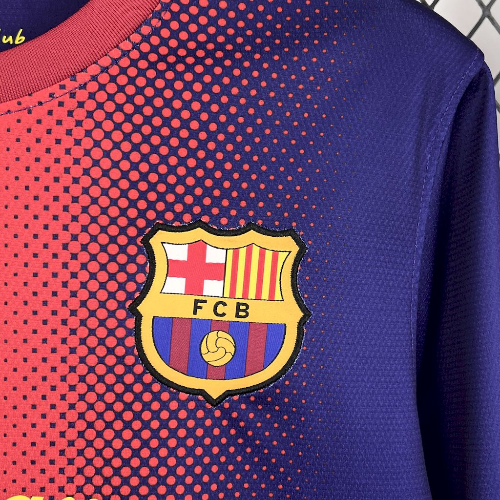 Barcelona 2012/13 Home Long
Sleeves Retro Jersey