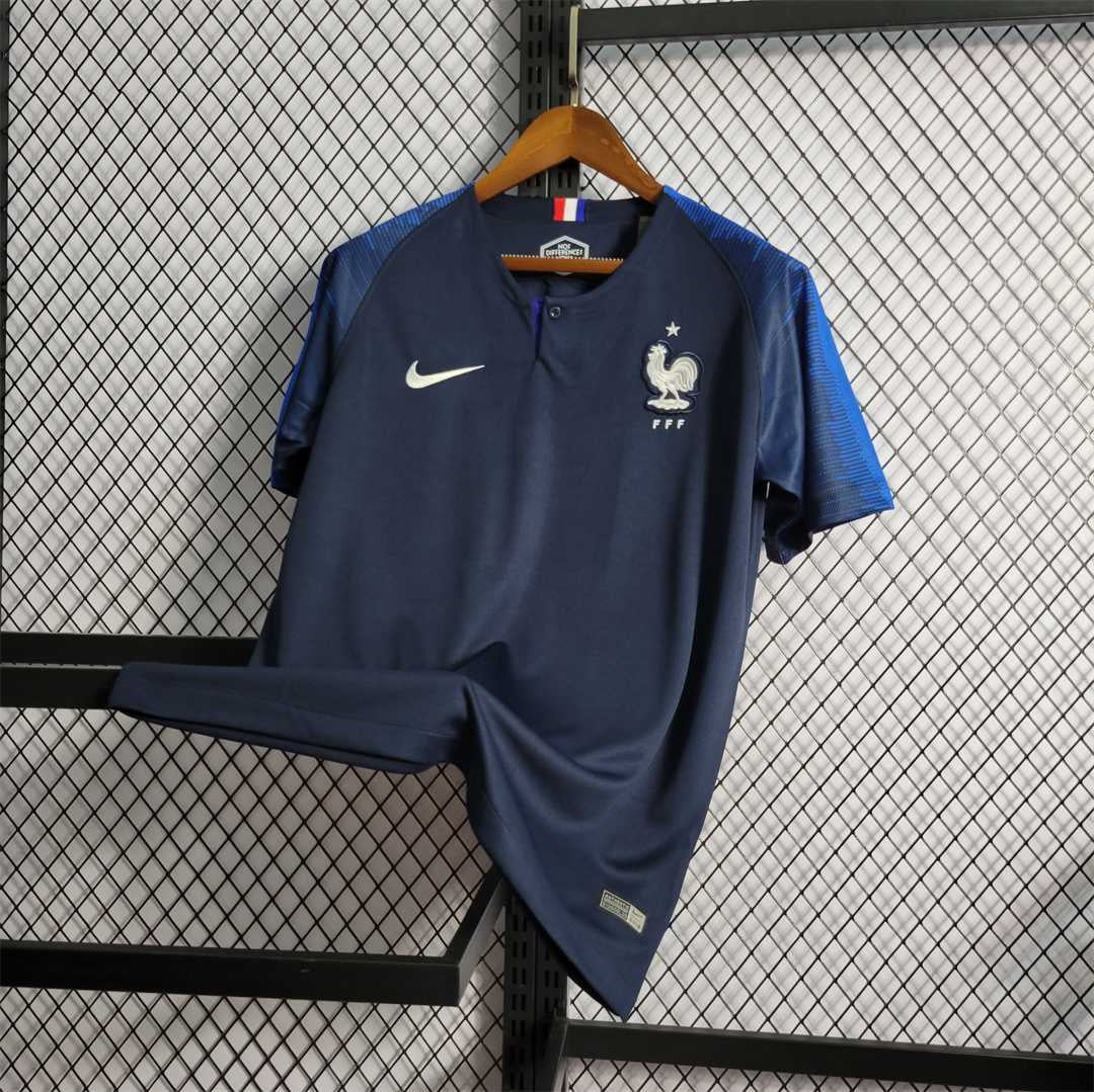 2018 France home Retro Jersey