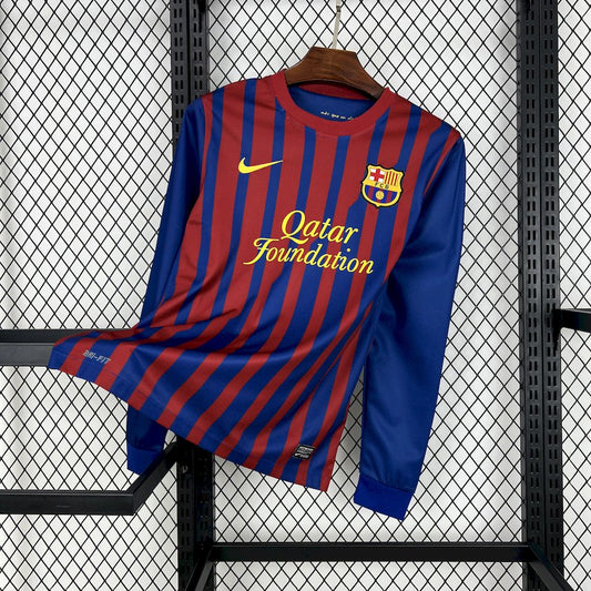 Barcelona 2011/12 Home Long
Sleeves Retro Jersey