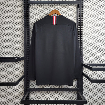 PSG 2018-19 Black Champions
League Long sleeve Retro Jersey