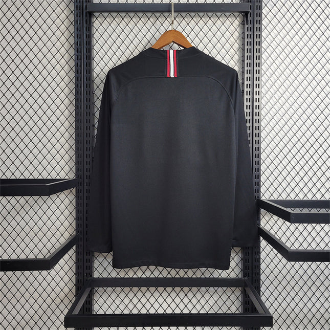 PSG 2018-19 Black Champions
League Long sleeve Retro Jersey