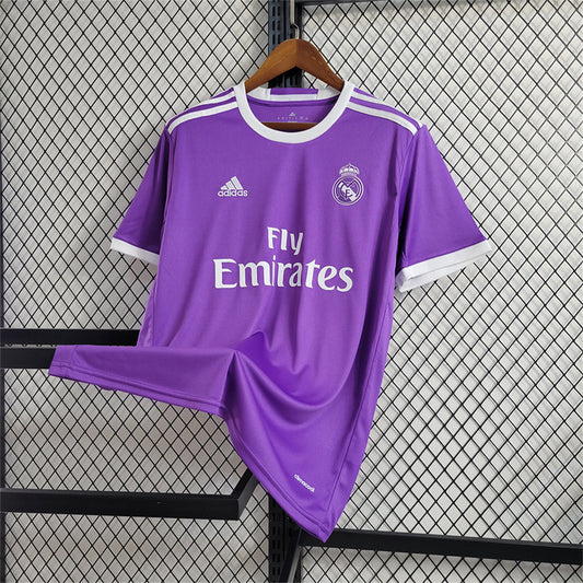 Real Madrid 2016-17 away purple Retro Jersey