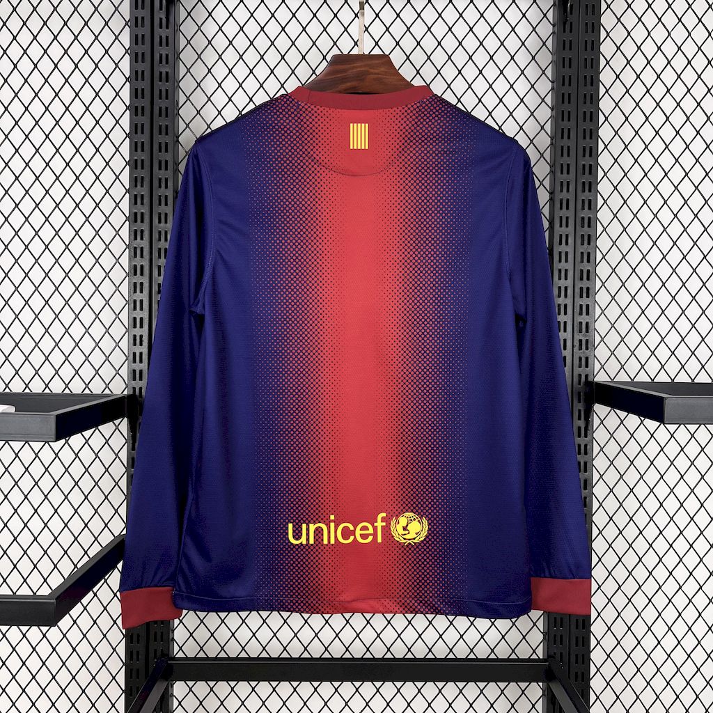Barcelona 2012/13 Home Long
Sleeves Retro Jersey